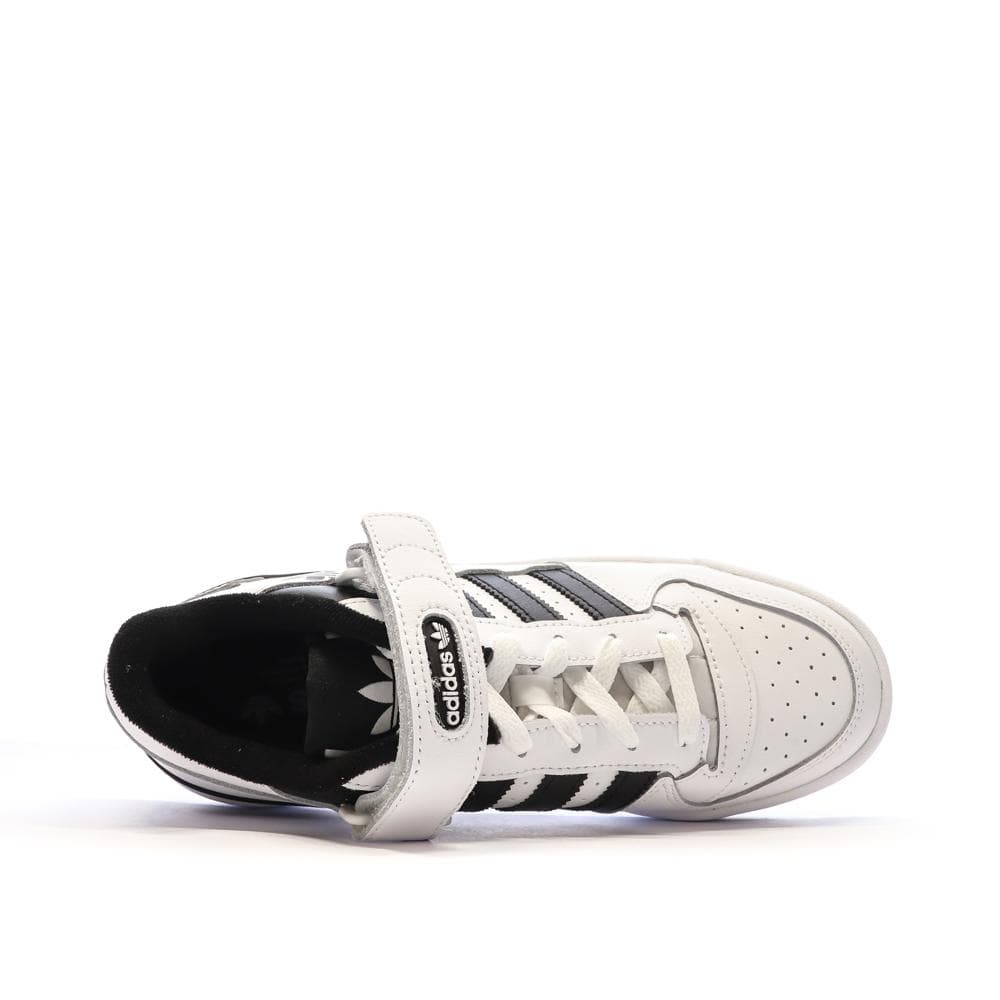 Baskets Blanches/Noires Homme Adidas Forum Low 4