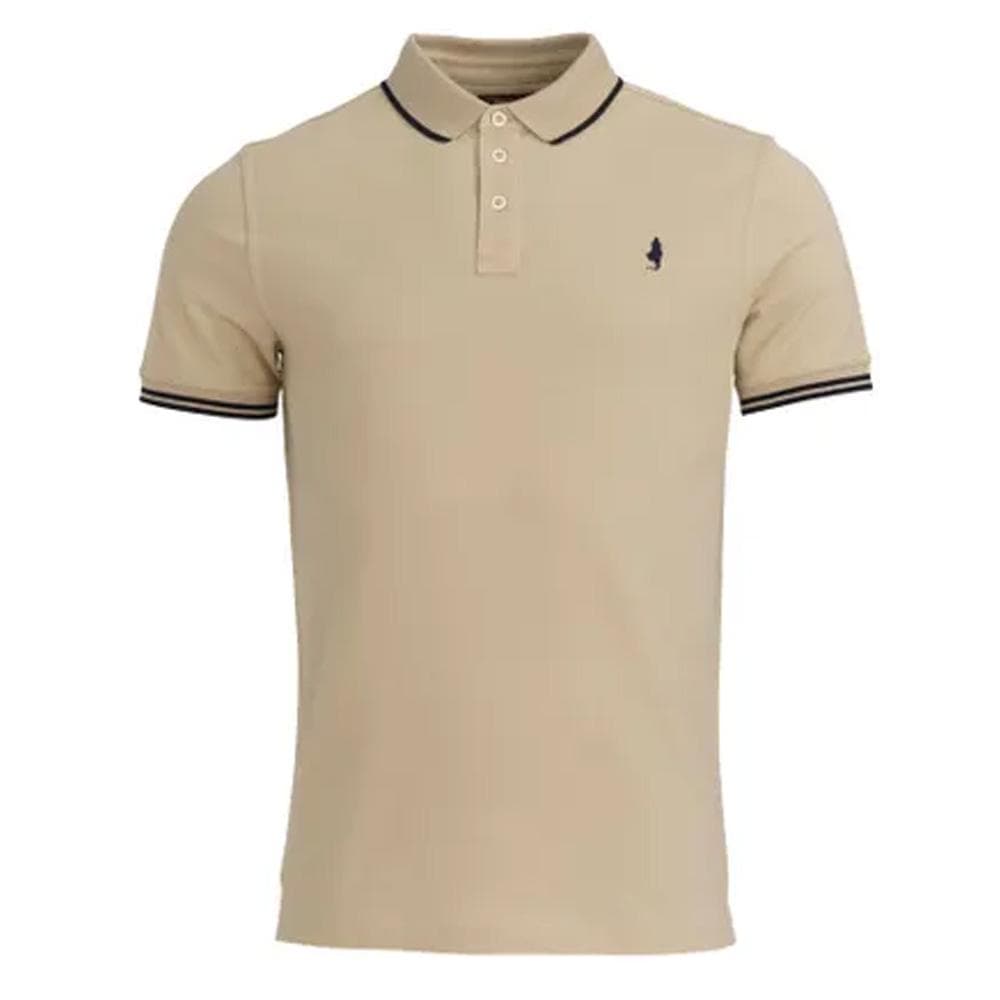 Polo Beige Homme OMPOMC_C910 1