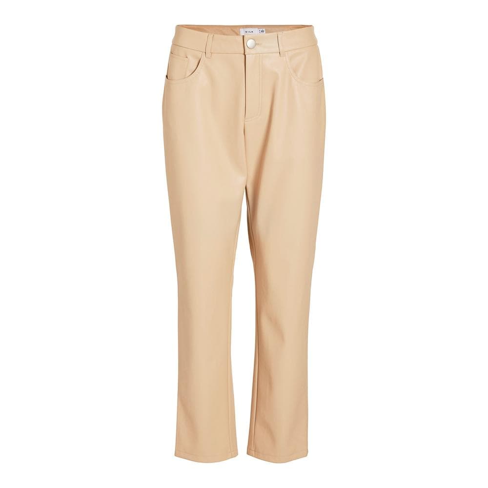 Pantalon Fluide Beige Femme Vila Agmar 1