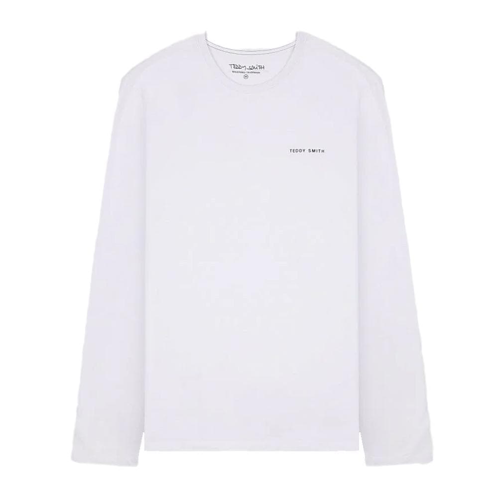 T-shirt Manches Longues Blanc Homme Teddy Smith 11017085D 1