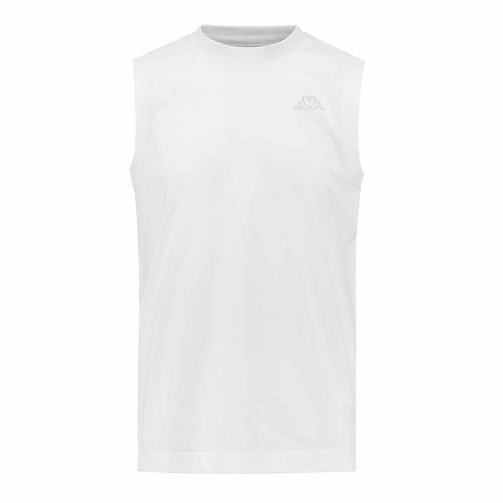 Débardeur Blanc Homme Kappa Cadwal 1