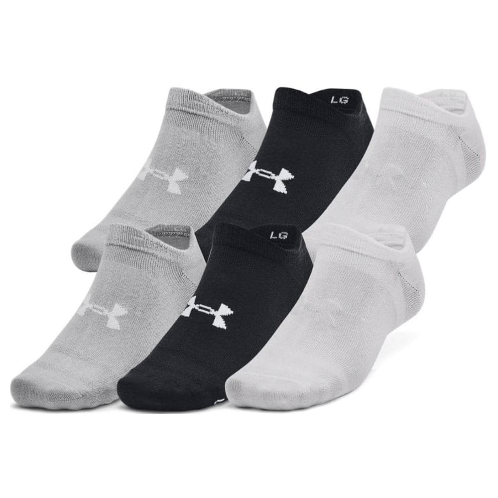 X6 Paires de Chaussettes Blanc/Noir Under Armour Essential 1