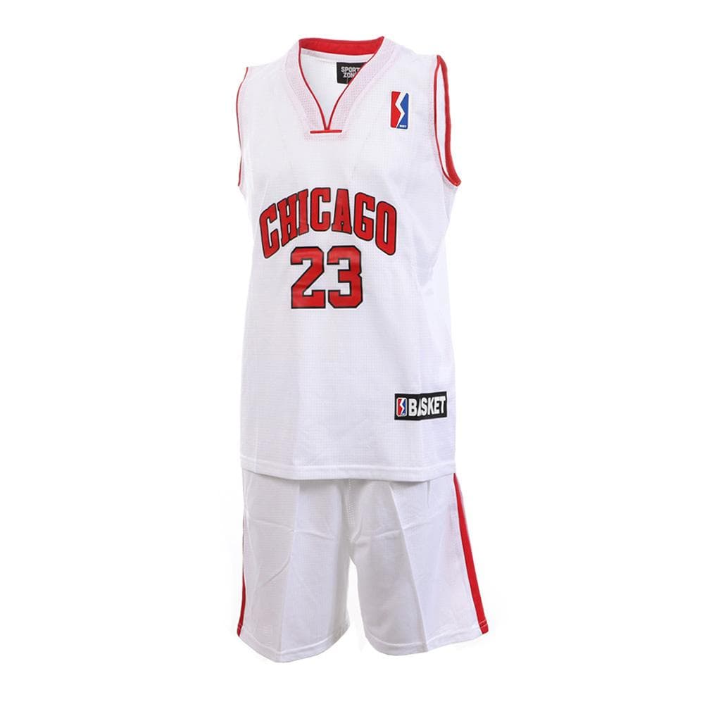 Chicago Bulls Ensemble de basketball Blanc Enfant Sport Zone 1