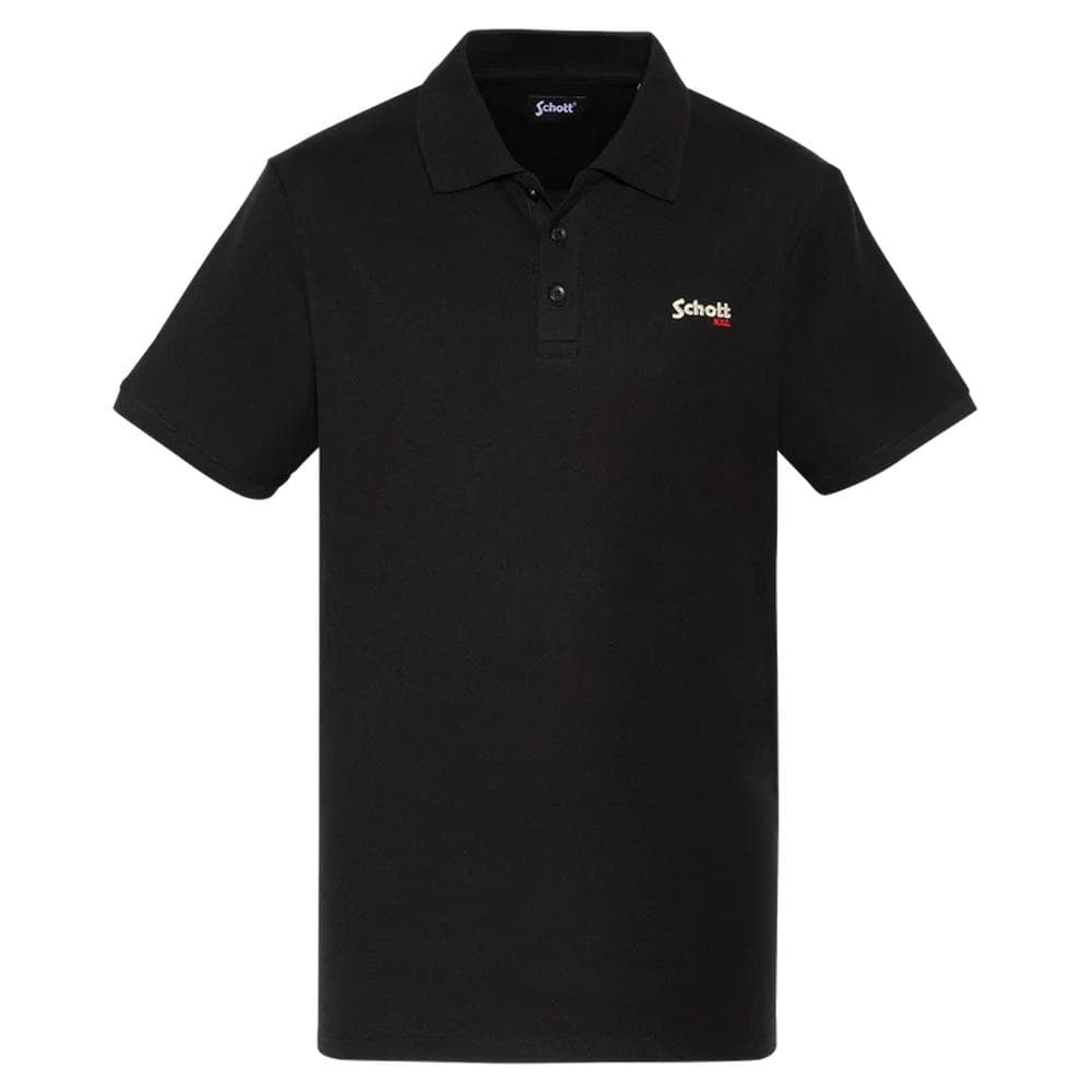 Polo Noir Homme Schott PS0022 1