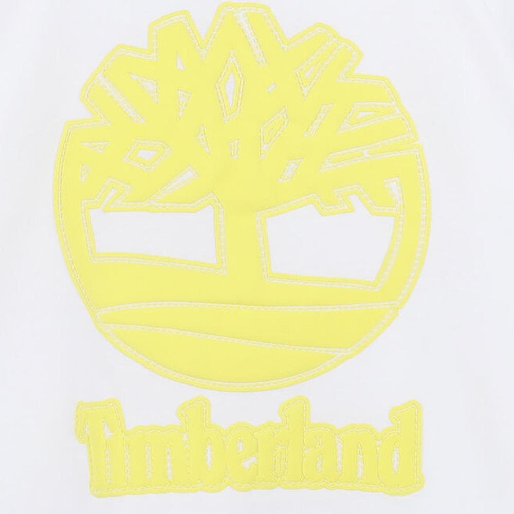 T-Shirt Blanc/Jaune Garçon Timberland T60482 2