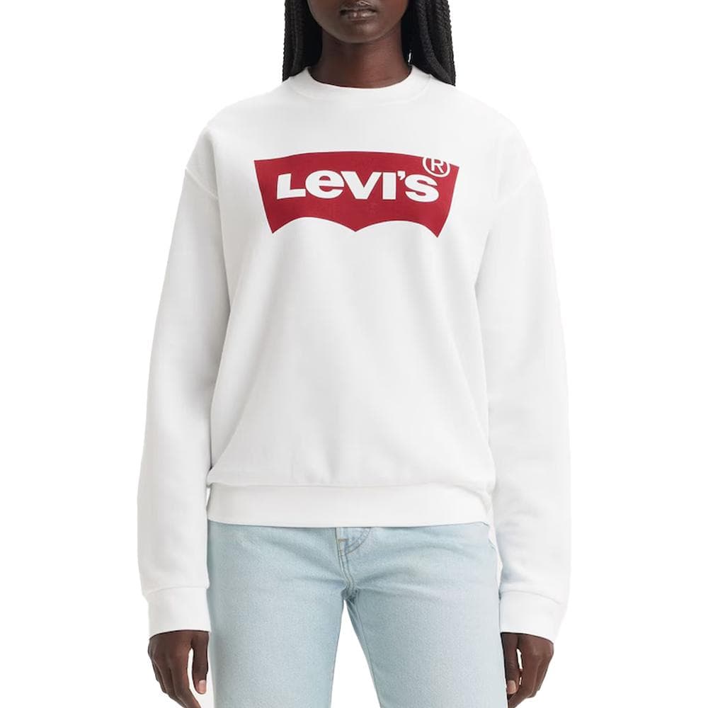 Sweat Blanc Mixte Levi's Droit Batwing 1