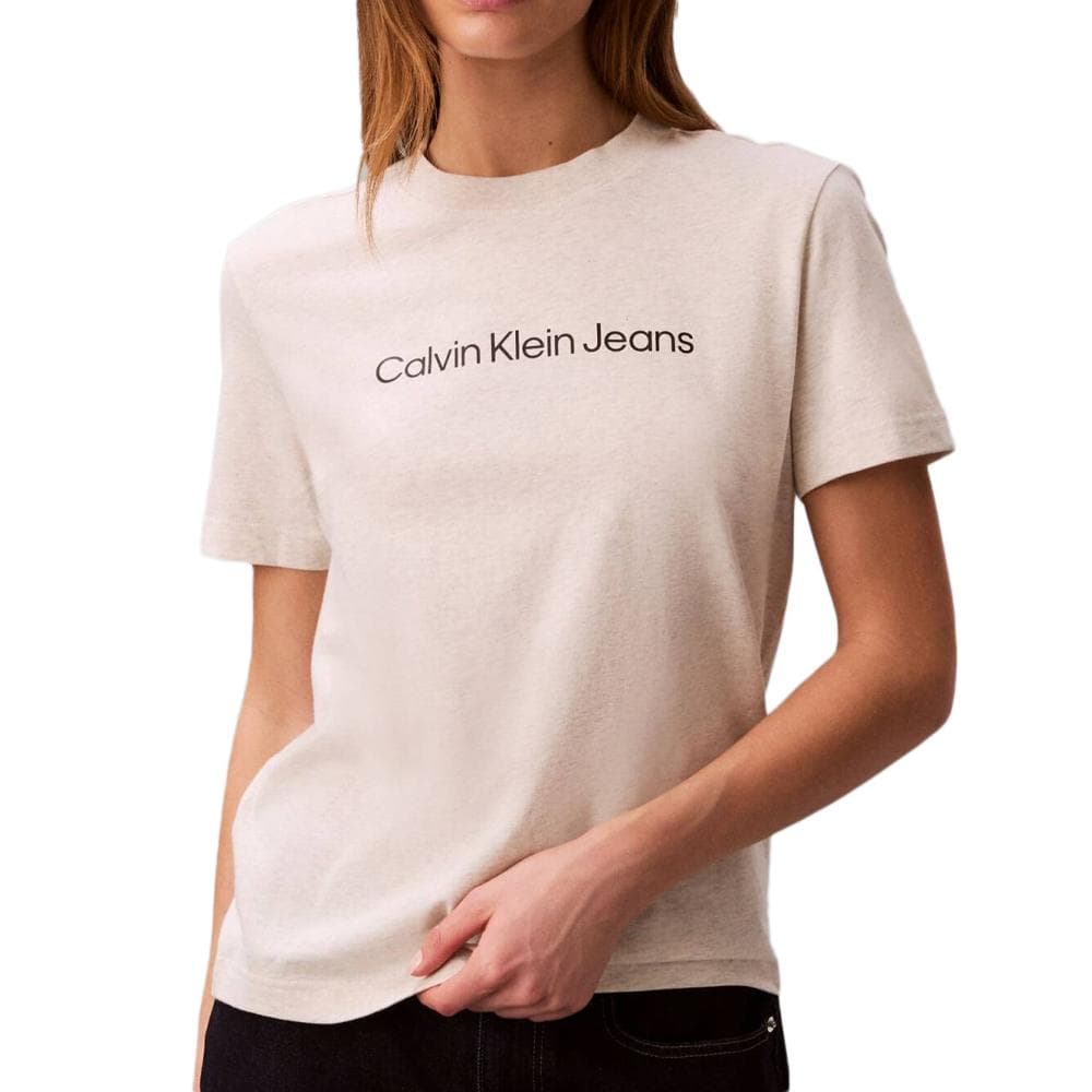 T-Shirt Gris Femme Calvin Klein Jeans LV047C912G 1