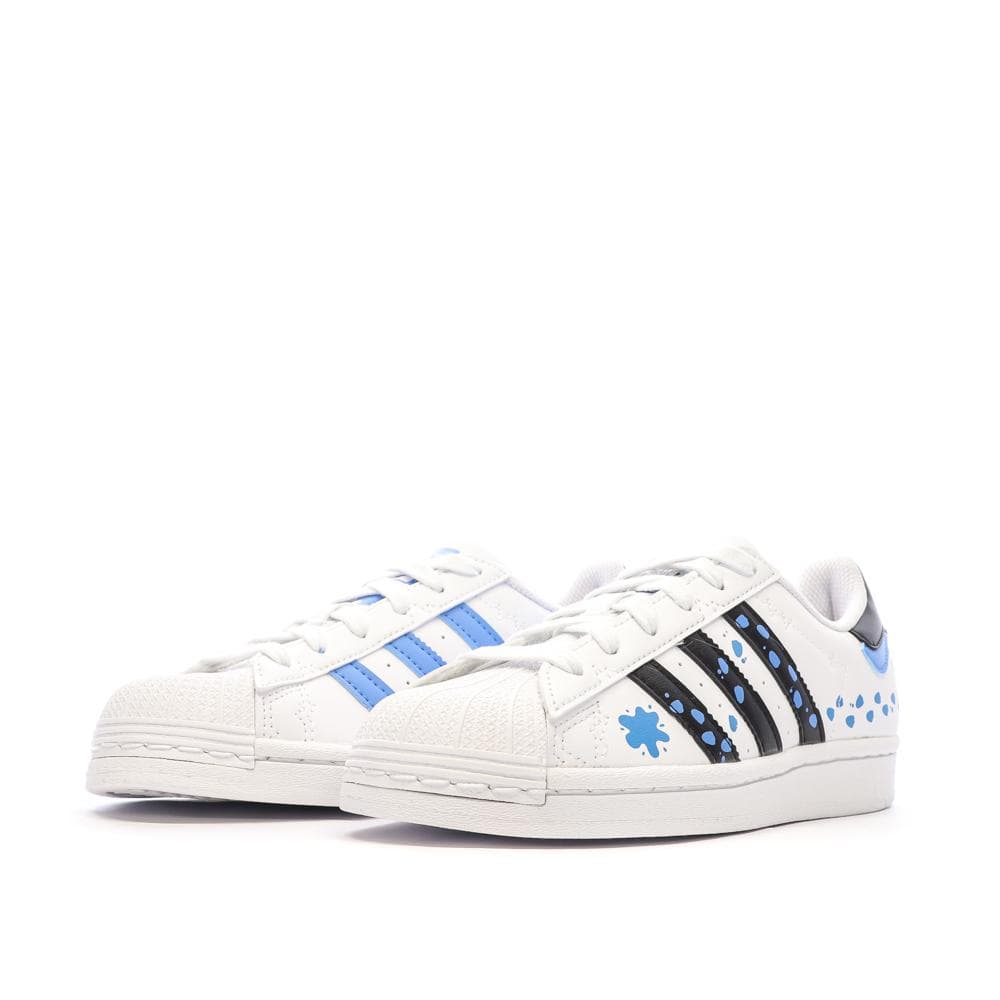 Baskets Blanc/Noir Enfant Adidas Superstar IG6263 6