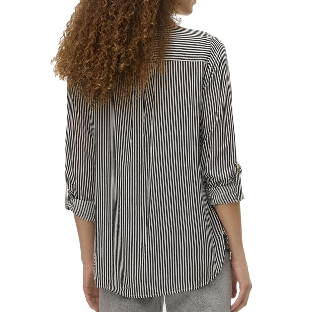 Chemise Chocolat/Blanc Femme Vero Moda Bumpy 2