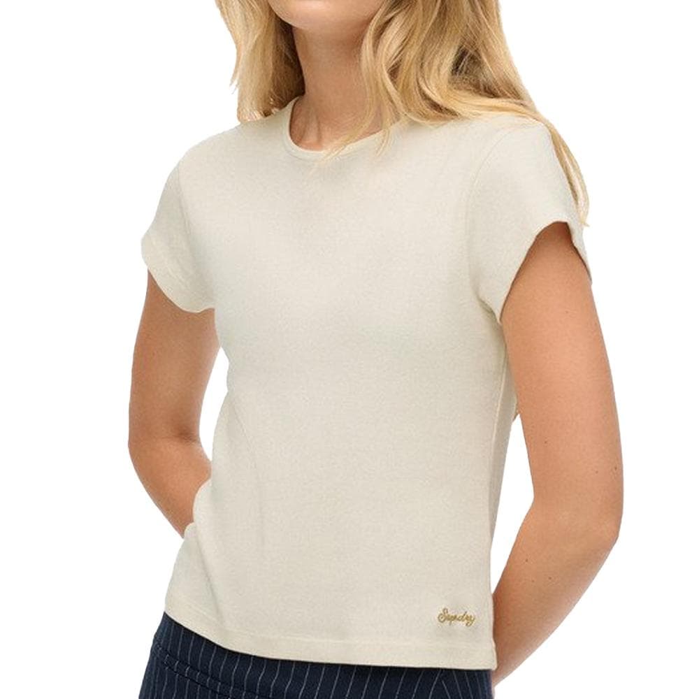 T-shirt Blanc Femme Superdry Athletic Essential 1