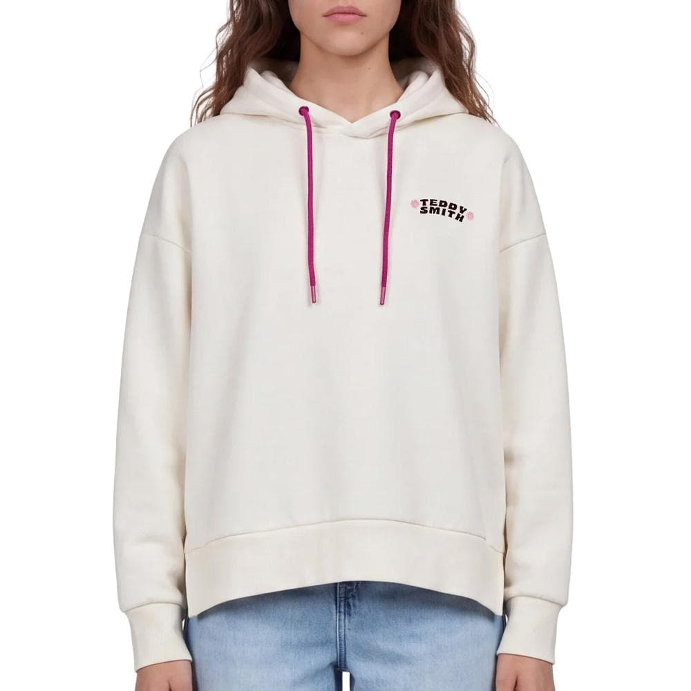 Sweat Blanc Femme Teddy Smith Bird 1
