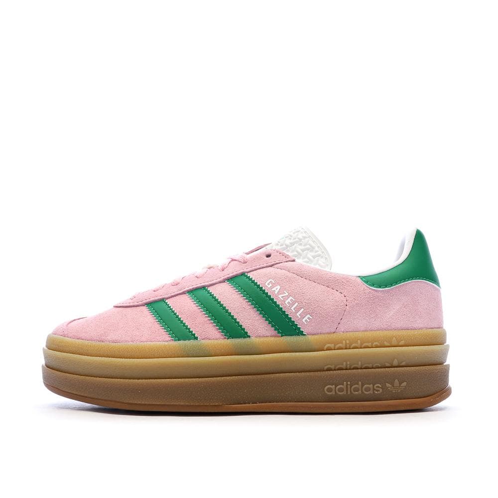 Baskets Roses/Vertes Femme Adidas Gazelle 1