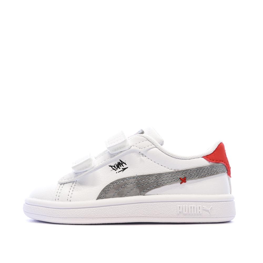 Baskets Blanc Garçon Puma Smash 3.0 Mid 9 1