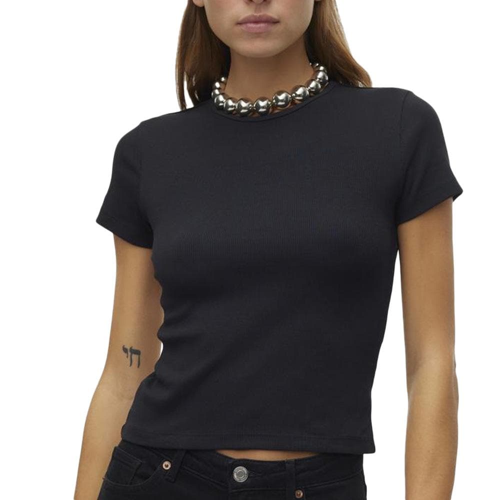 T-shirt Noir Femme Vero Moda Chloe 1