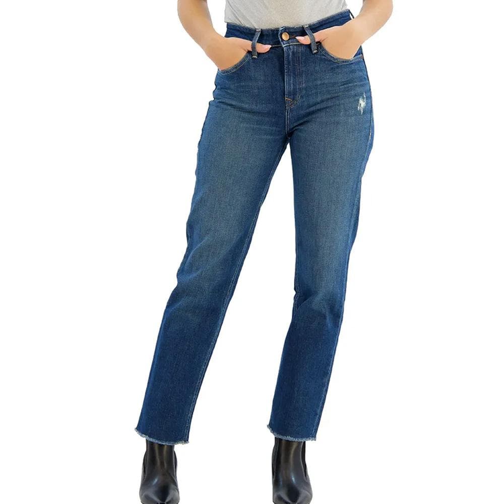 Jean Slim Bleu Foncé Femme Salsa True Cropped 1