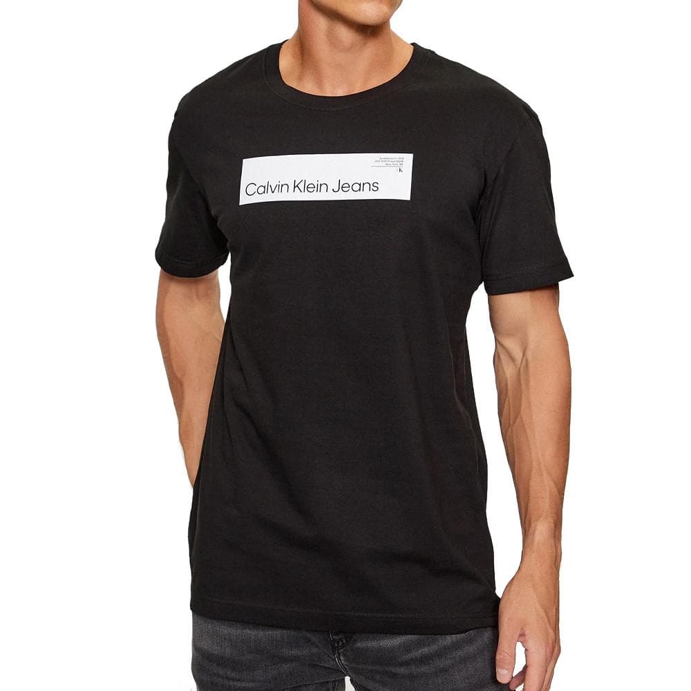 T-shirt Noir Homme Calvin Klein Jeans Hyper Real 1