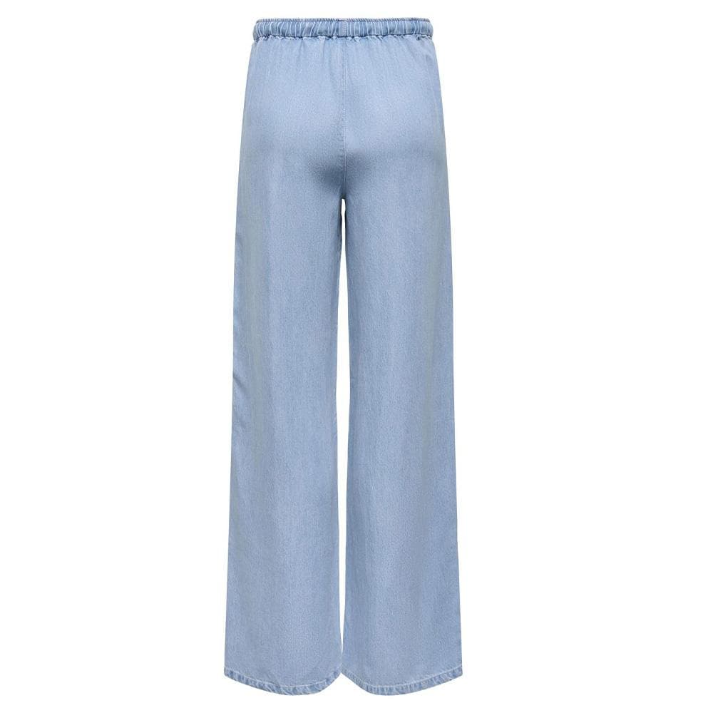 Pantalon Bleu Femme JDY Mira Mw Wide String 3