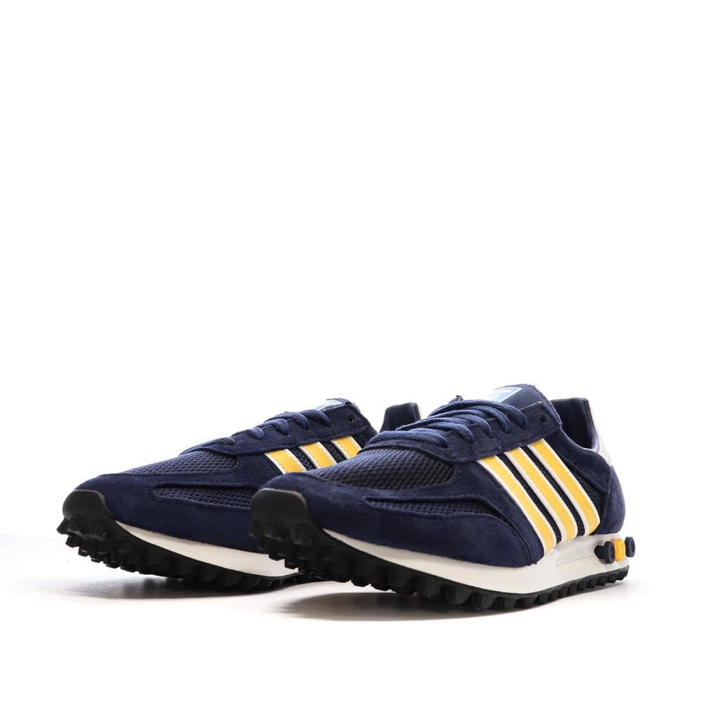 Baskets Marines/Jaunes Homme Adidas La Trainer 6