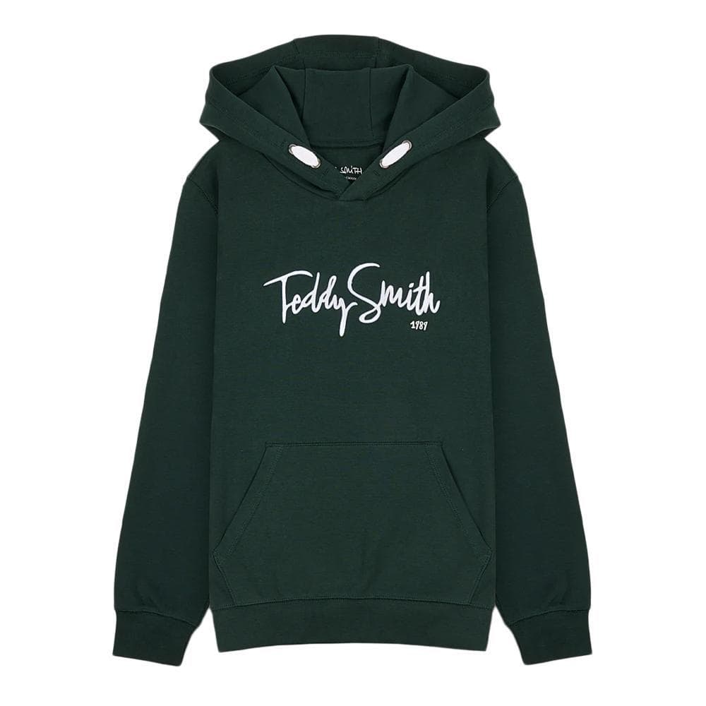 Sweat à Capuche Vert Foncé Garçon Teddy Smith Evry1 1