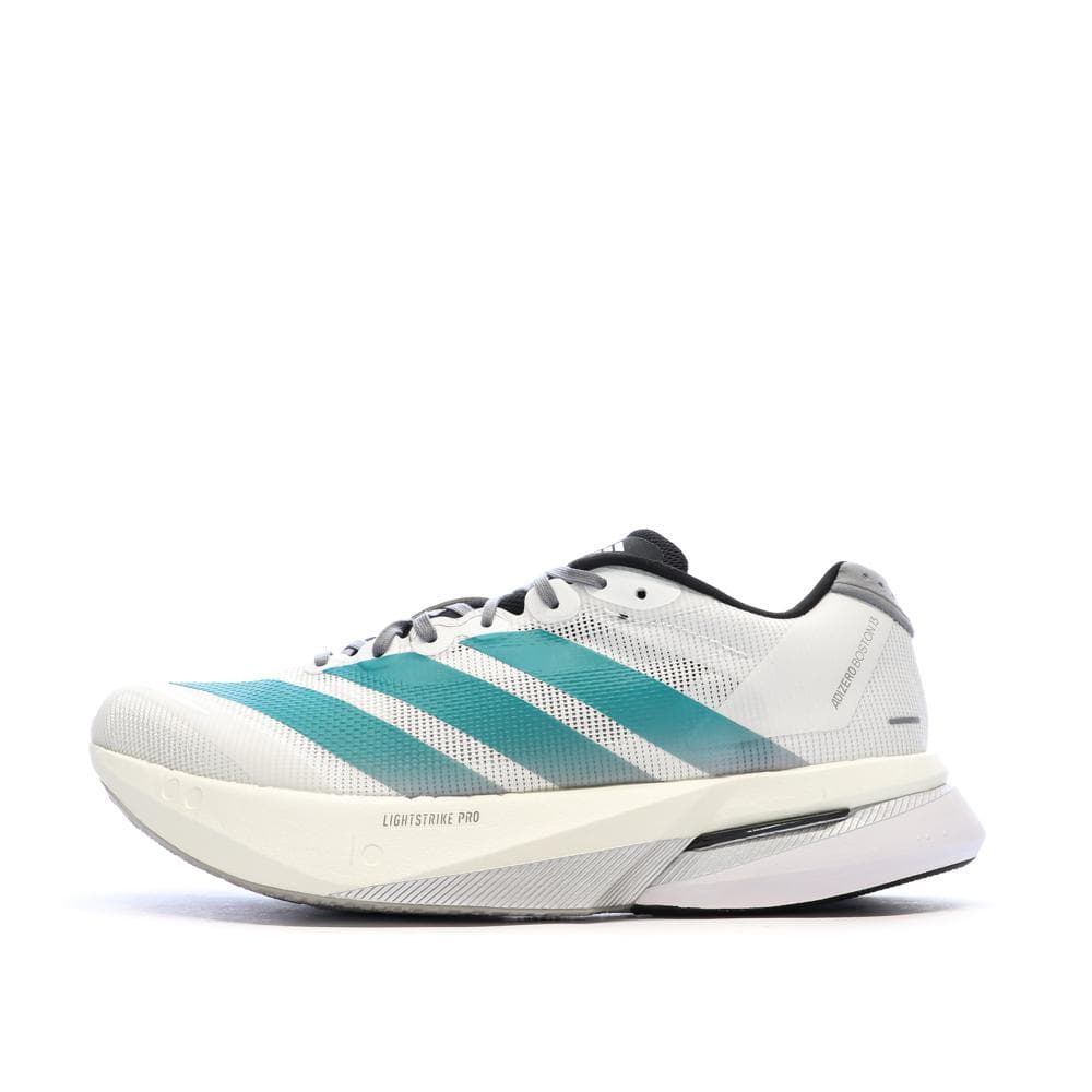 Baskets Blanches/Turquoises Adidas Adizero Boston 13 1