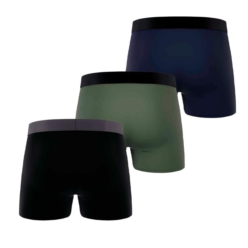 x3 Boxers Noir/Vert/Marine Homme Von Dutch LOGMED 2