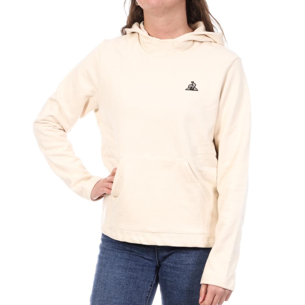 Sweat à Capuche Écru Femme Le Coq Sportif Hoody N°8 1