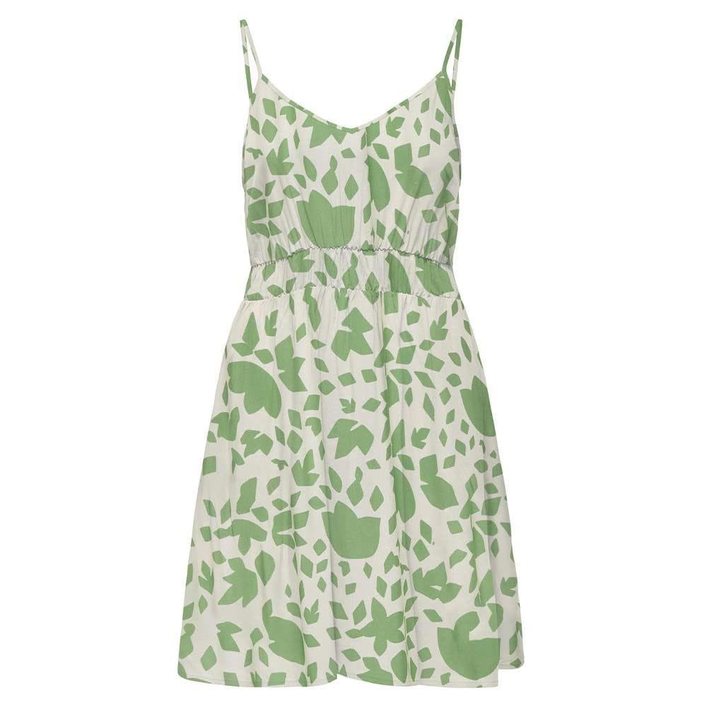Robe Beige/Verte Femme Only Selina 2