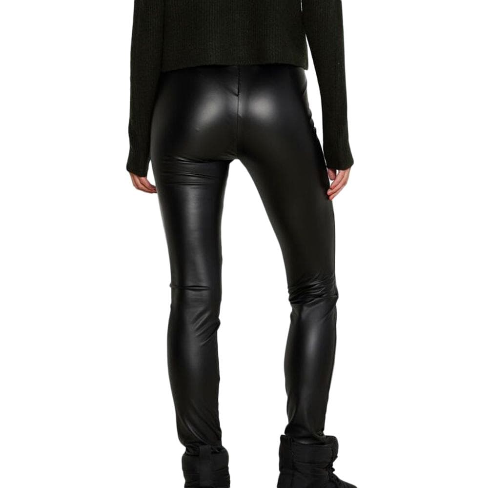 Pantalon Simili cuir Noir Femme Noisy May Coated 2