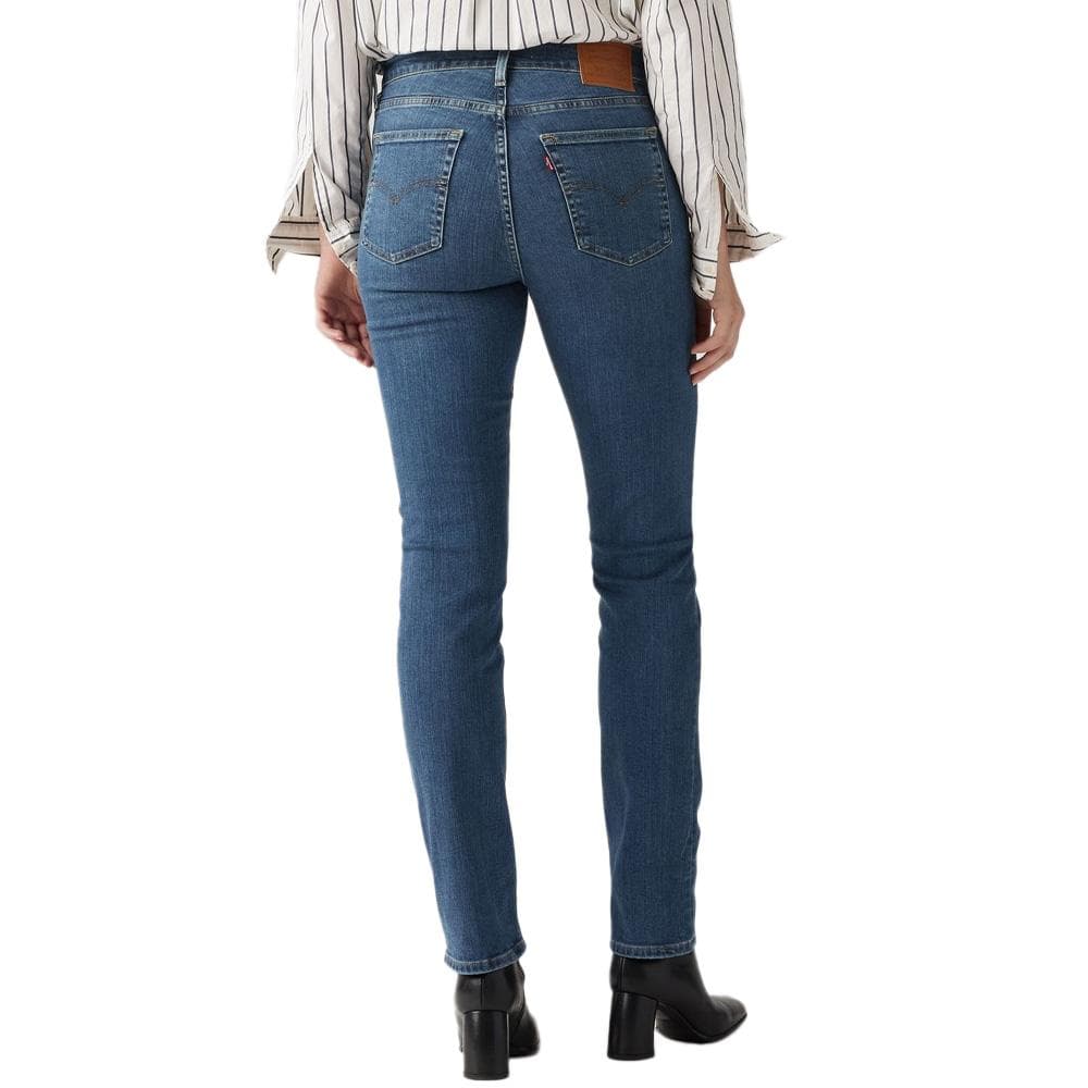 Jean 724 Bleu Femme Levi's High Rise Straight Dark 2