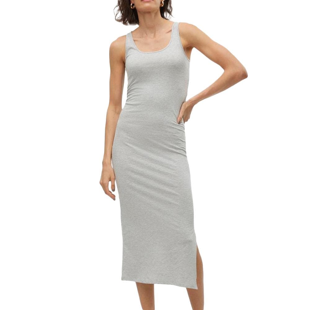 Robe Grise Femme Vero Moda Soft Maxi 1