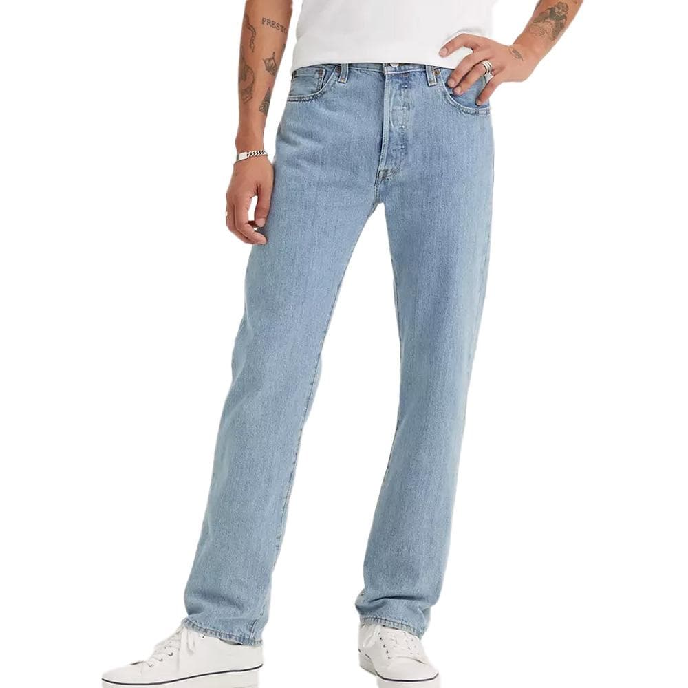 Jean Bleu Clair Homme Levi's 501 Levis Original Fit 1