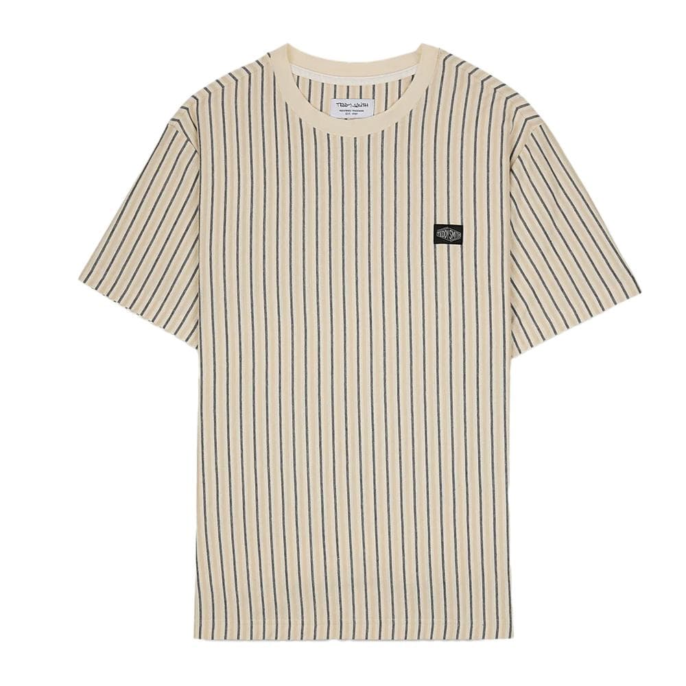 T-shirt Beige/Marine Homme Teddy Smith Jedo 3