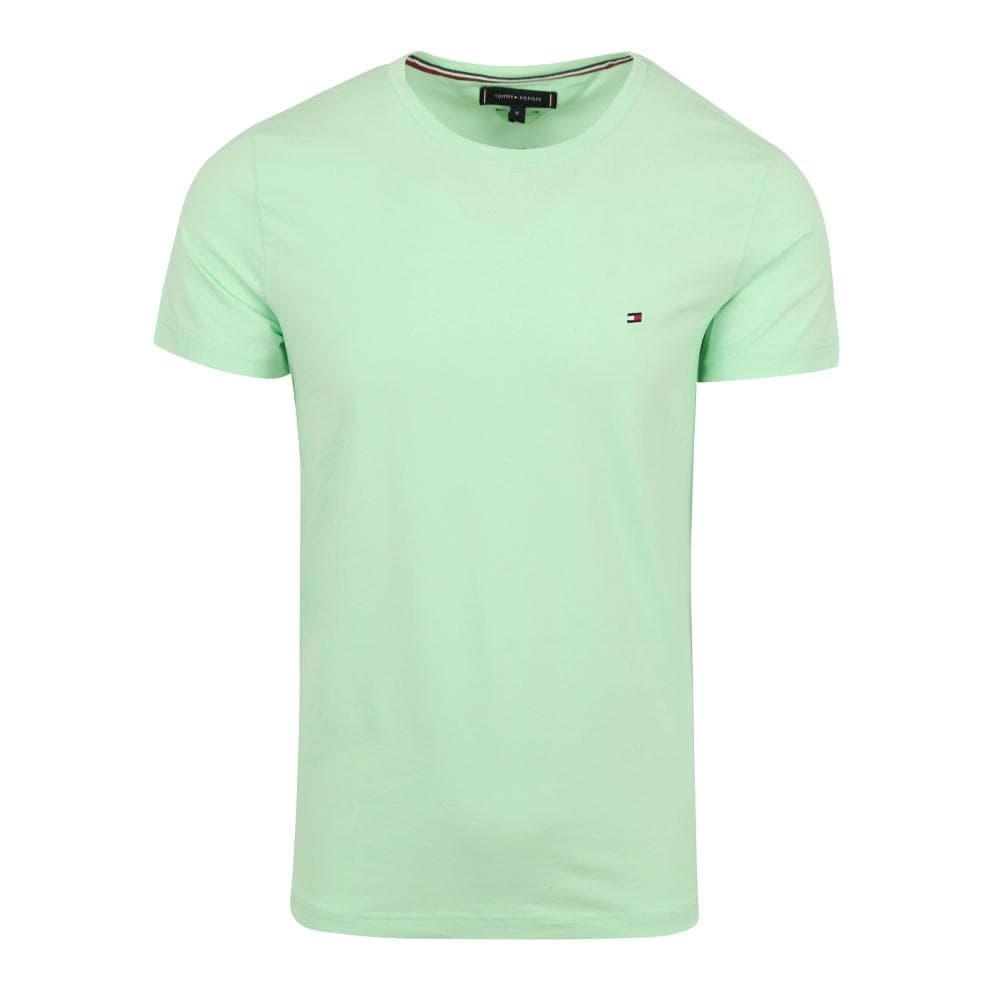 T-shirt Vert Homme Tommy Hilfiger Stretch Slim 1