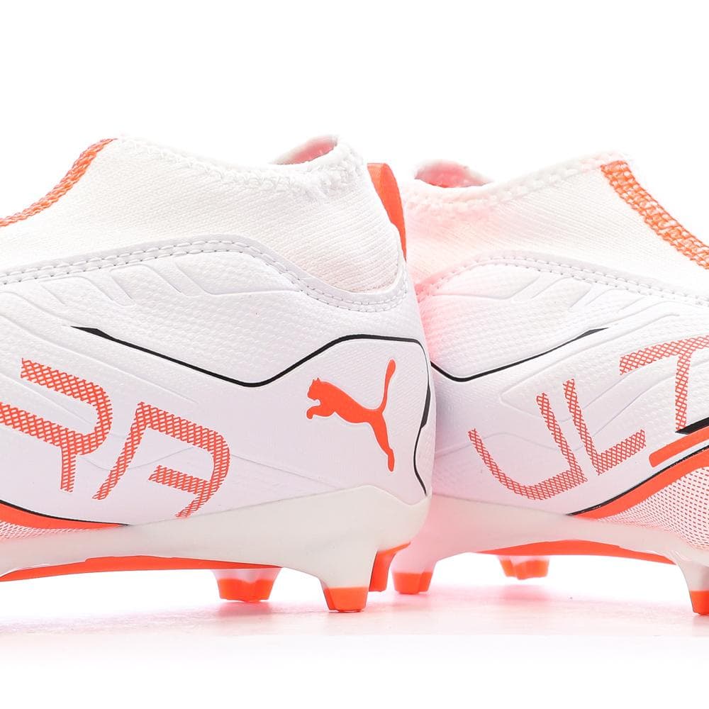 Chaussures de football Blanc/Rouge Garçon Puma Ultra 5 7