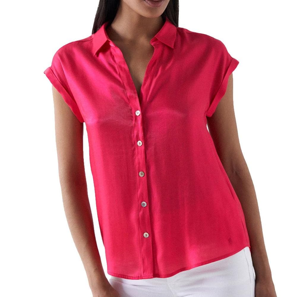 Blouse Rose Femme Salsa Basic Sleeveless 1