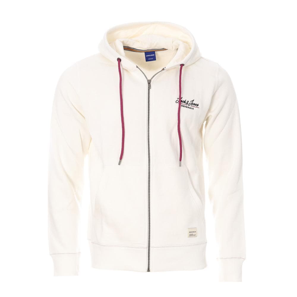 Sweat Zippé Blanc Homme Jack & Jones Jorpall 1