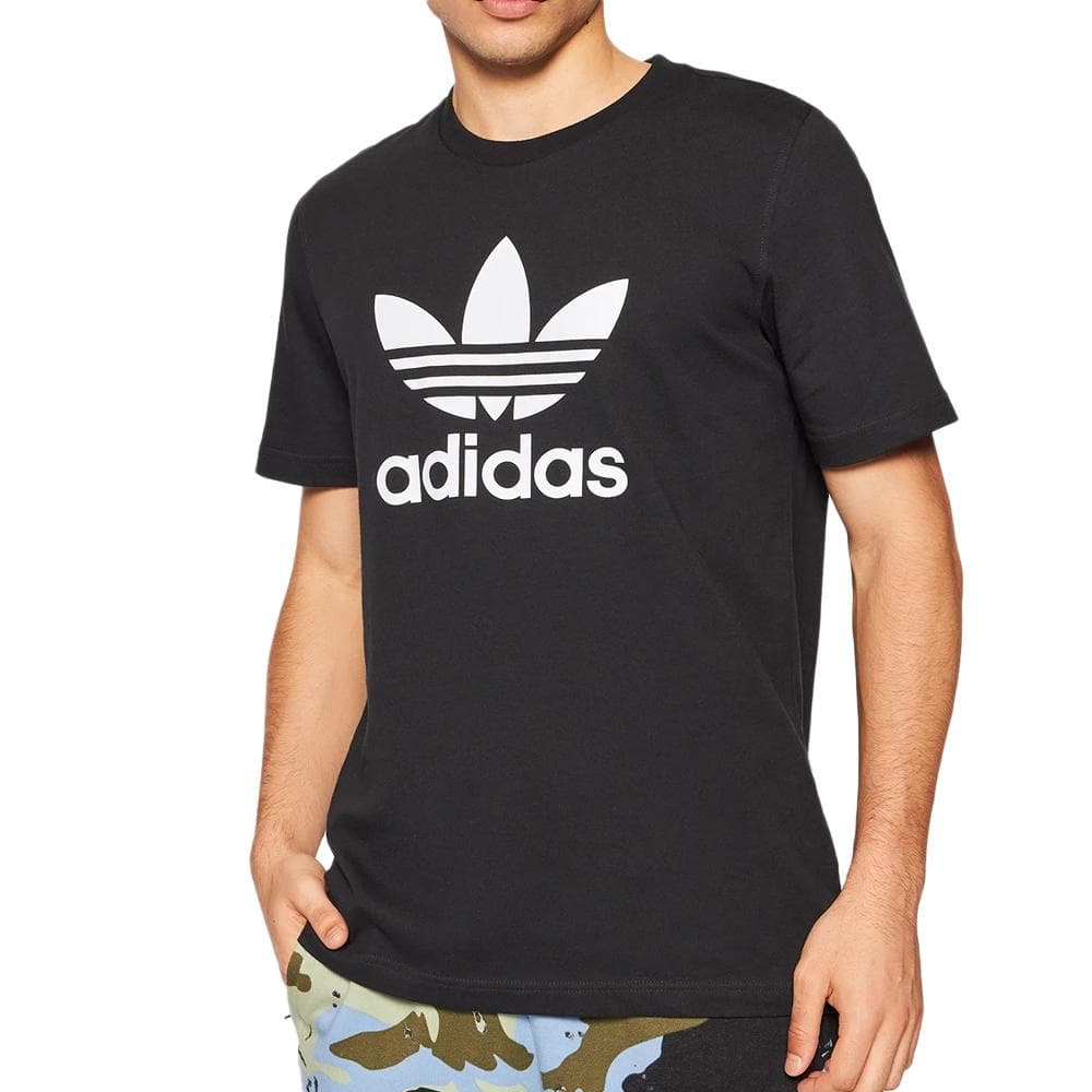 T-shirt Noir Homme Adidas Trèfle 1
