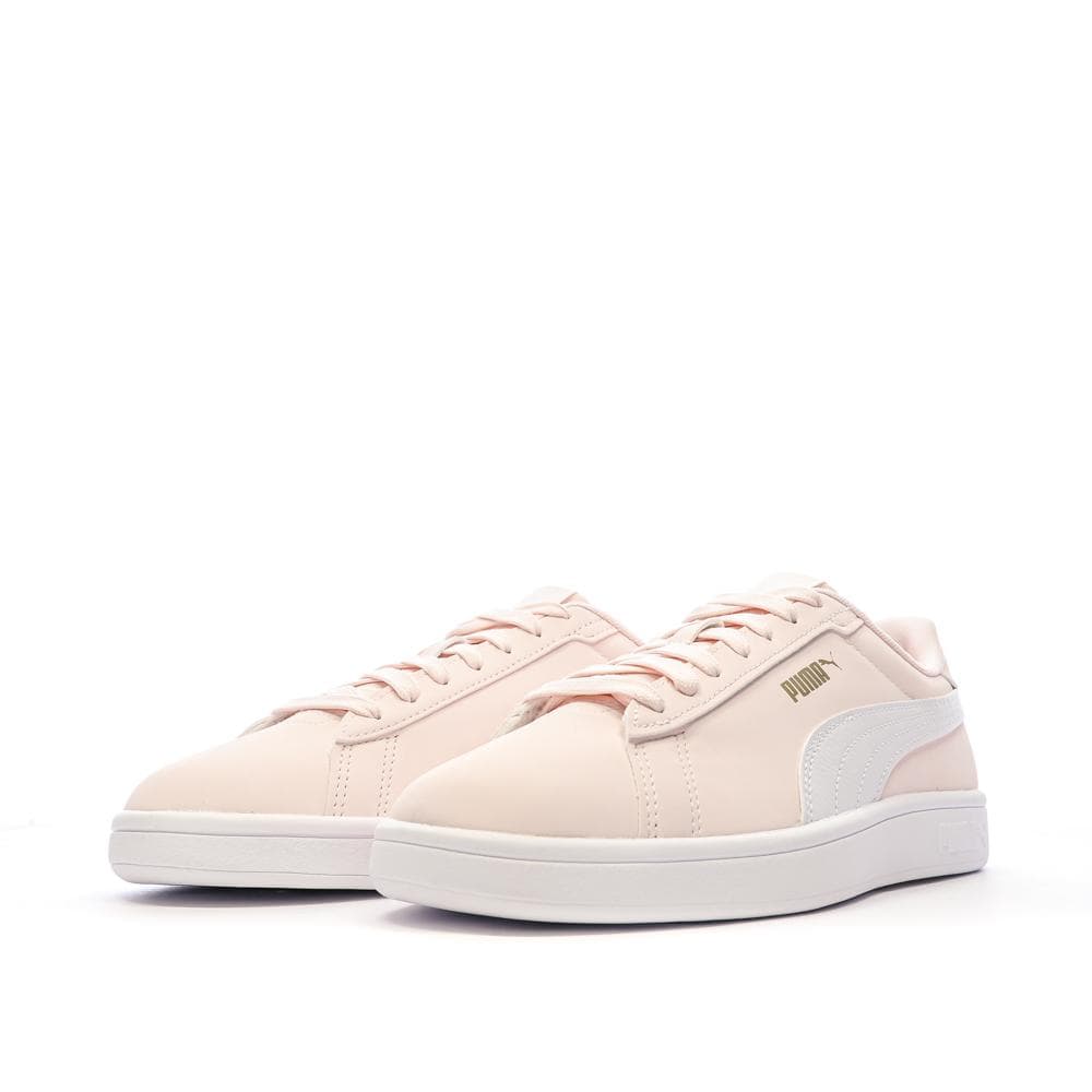 Baskets Rose/Blanc Femme Puma Smash 6