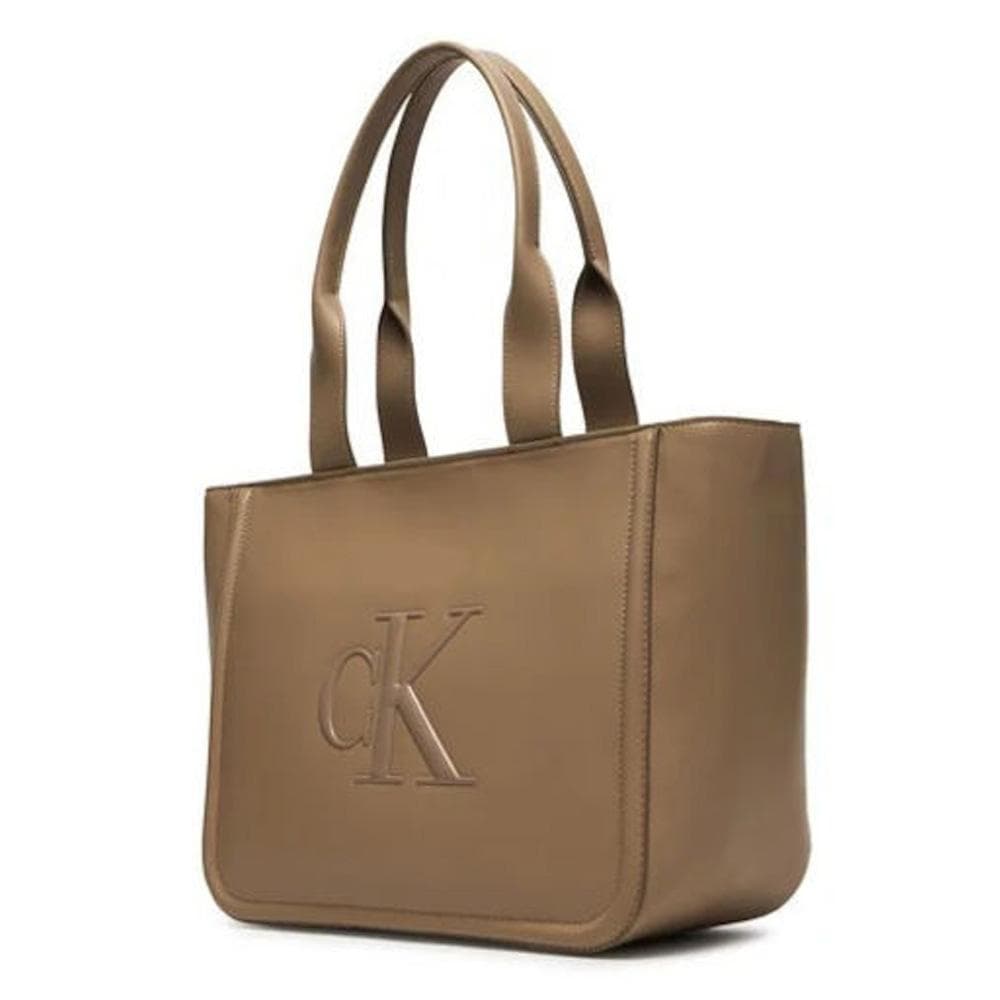 Sac à Main Beige Femme Calvin Klein Jeans Bold Medium Tote 2
