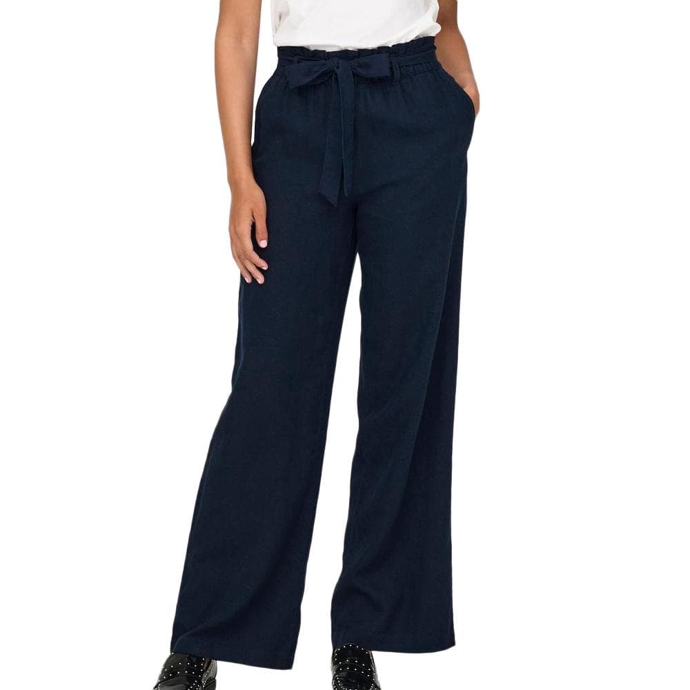 Pantalon Marine Femme JDY Linen 1