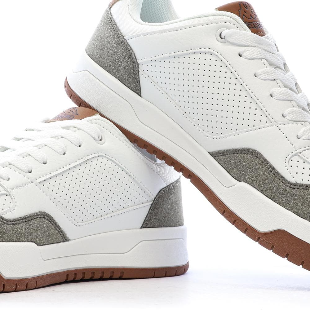 Baskets Blanches/Taupes Homme Kappa Logo Manis 7