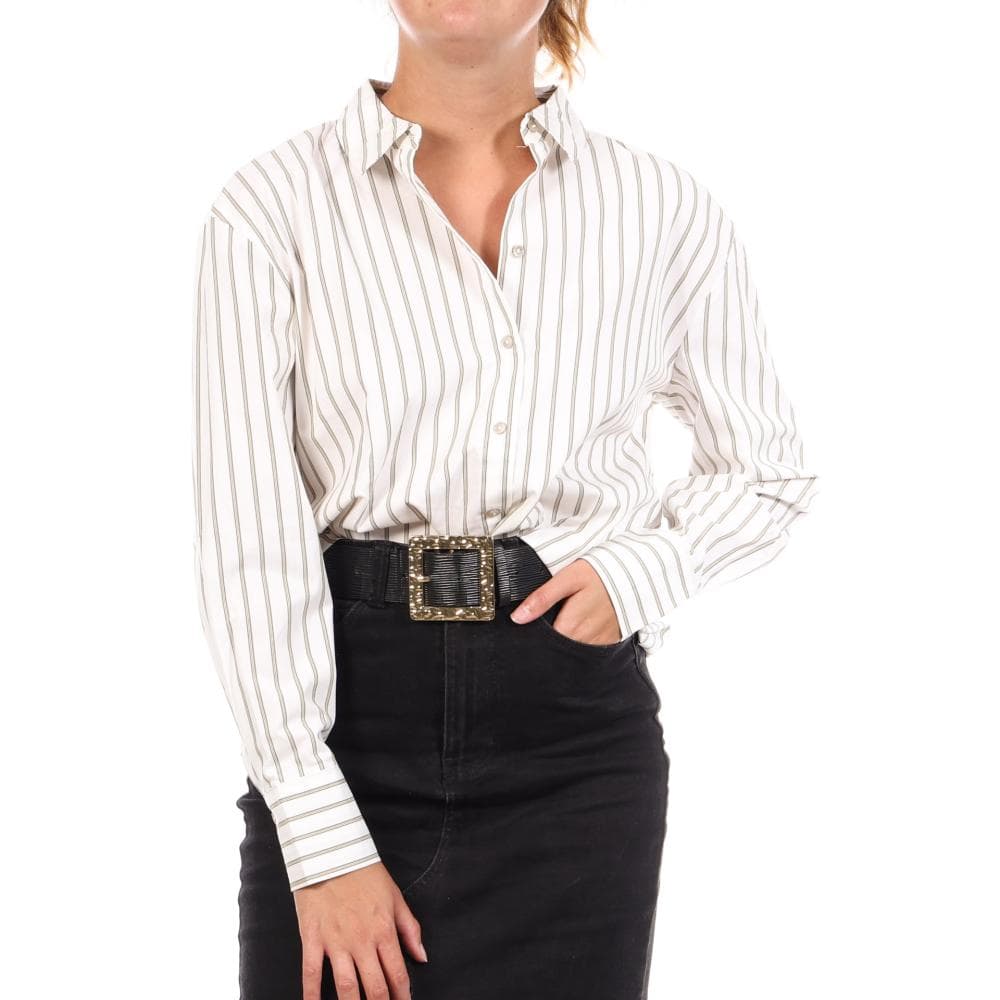 Chemise Blanc/Vert Femme Vero Moda Tanja 1