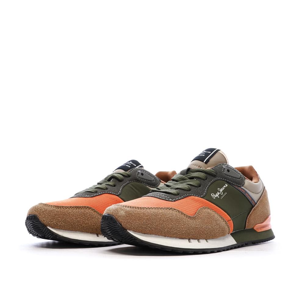 Baskets Oranges/Kaki Garçon Pepe Jeans London 6