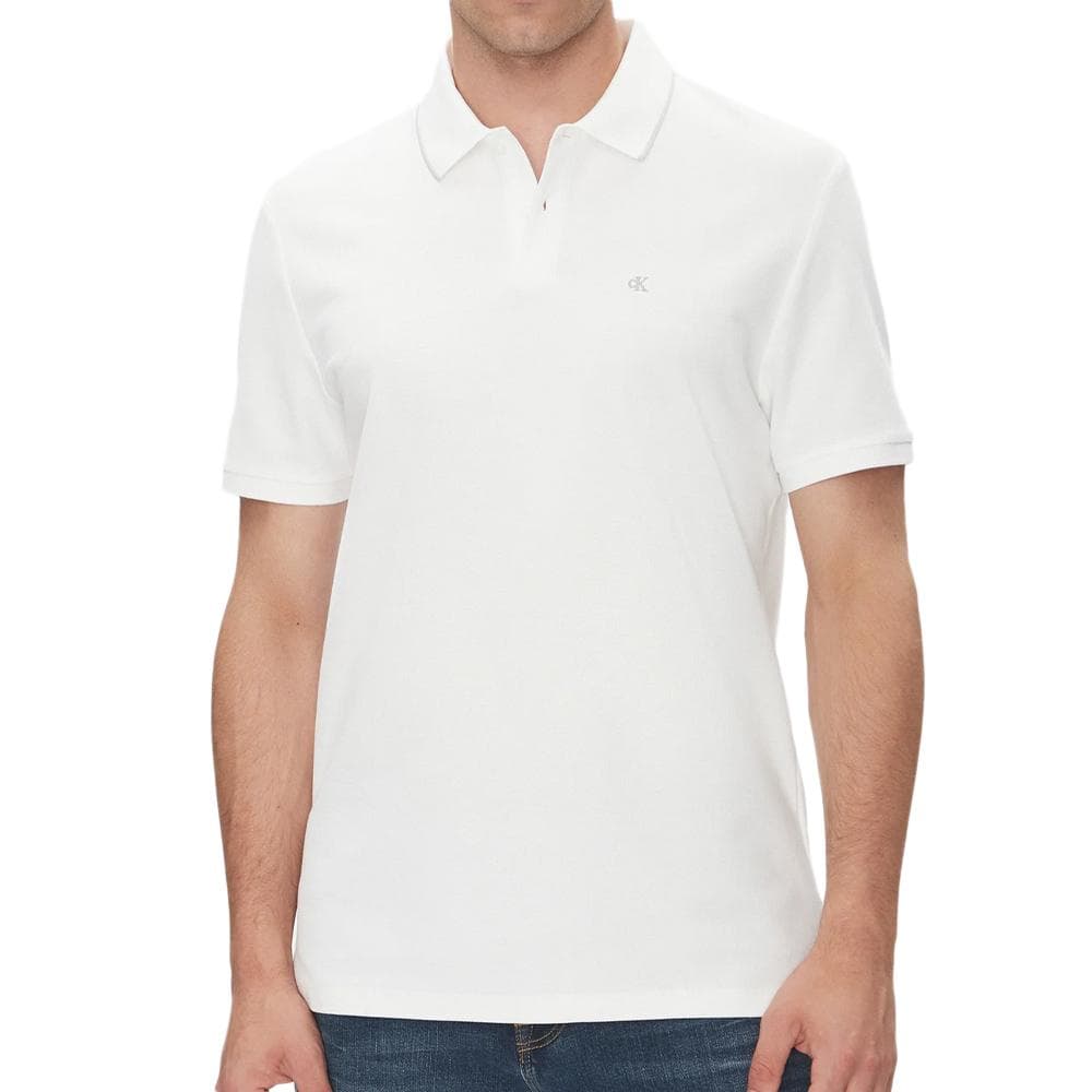 Polo Blanc Homme Calvin Klein Jeans Refineds 1