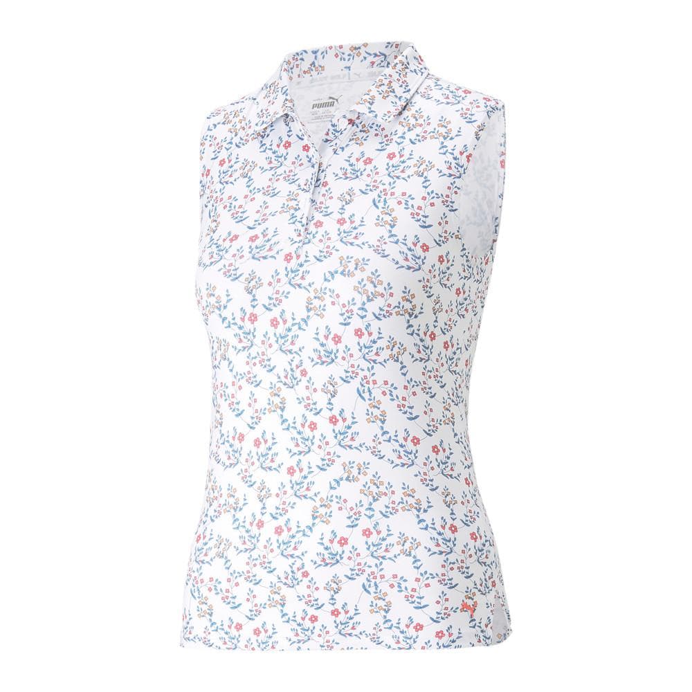 Polo Blanc Imprimé Fille Puma Flo 1
