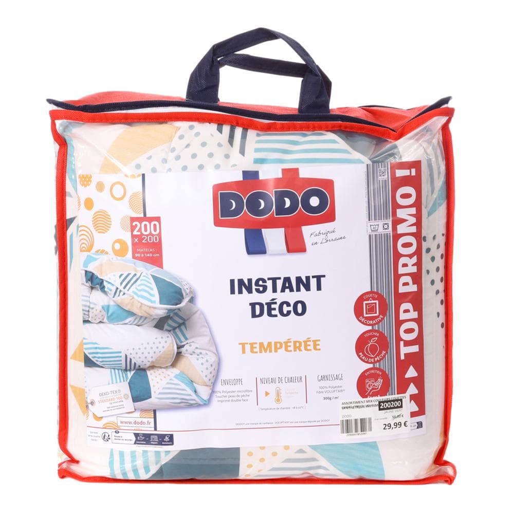 Couette Bleu/Blanc Dodo Instant Déco 200X200cm 1
