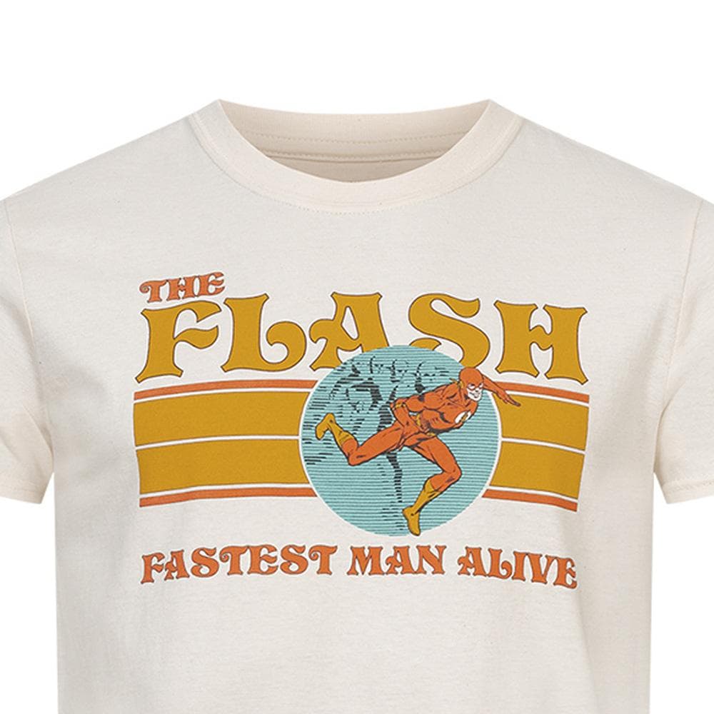 T-Shirt Blanc Homme Comics 70's Flash 2