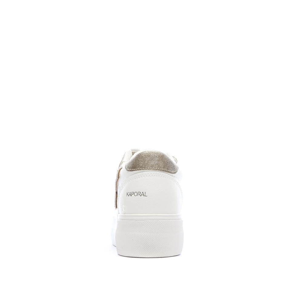 Baskets Blanche/Doré Plateforme Femme Kaporal Clovia 3