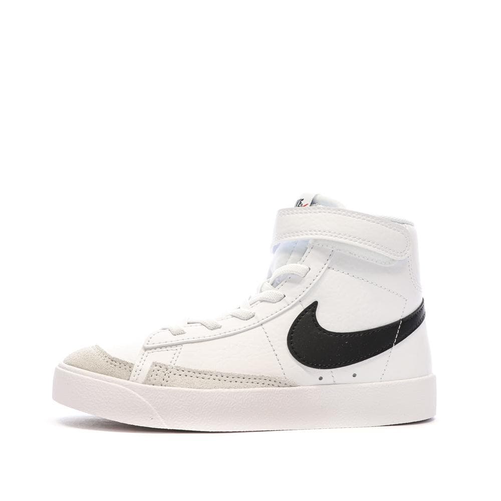 Baskets Blanches/Noires/Gris Garçon Nike Blazer Mid '77 1