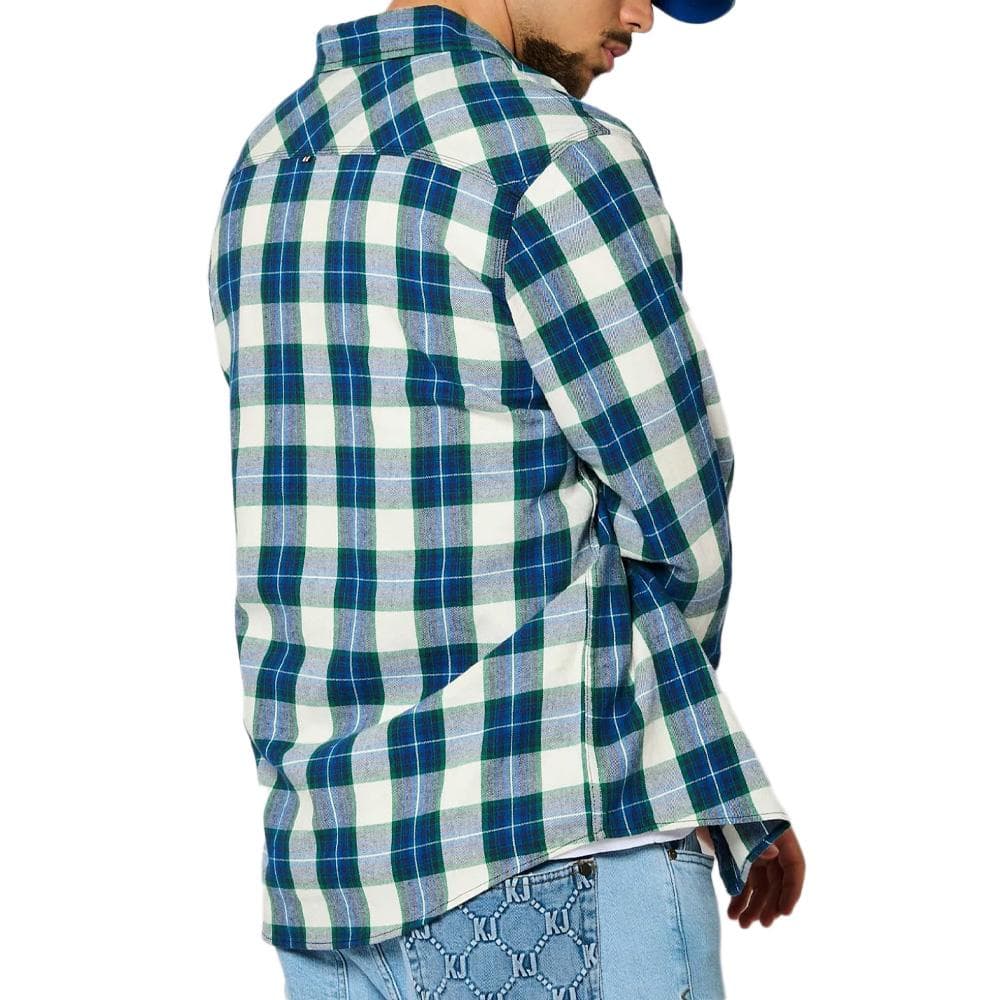Chemise Bleu à Carreaux Homme Kaporal KIRK 2